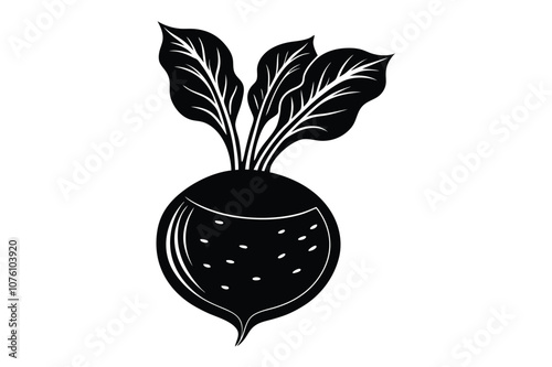 Beetroot silhouette hand drawn simple icons