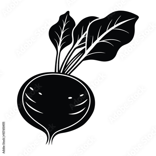 Beetroot silhouette hand drawn simple icons