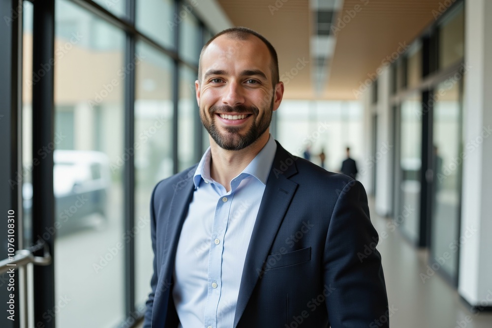 Professional Business Portrait of a Smiling Man in a Blue Suit, Perfect for Corporate Websites, Marketing, and Professional Profiles Professional Business Portrait of a Smiling Man in a Blue Suit, Perfect for Corporate Websites, Marketing, and Professional Profiles