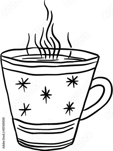 Christmas decorations, coffee cup​