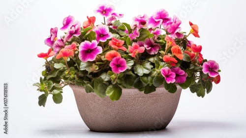 Wallpaper Mural Colorful Petunia Floral Composition Isolated with Clipping Path Torontodigital.ca