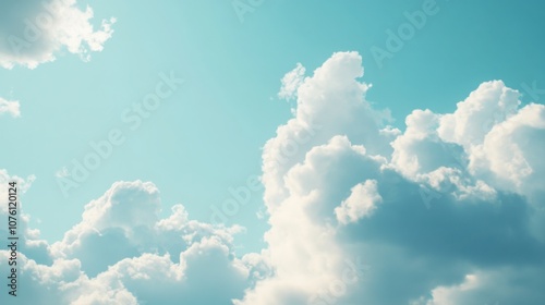 A solid sky blue background, light and fresh, with a subtle soft tone