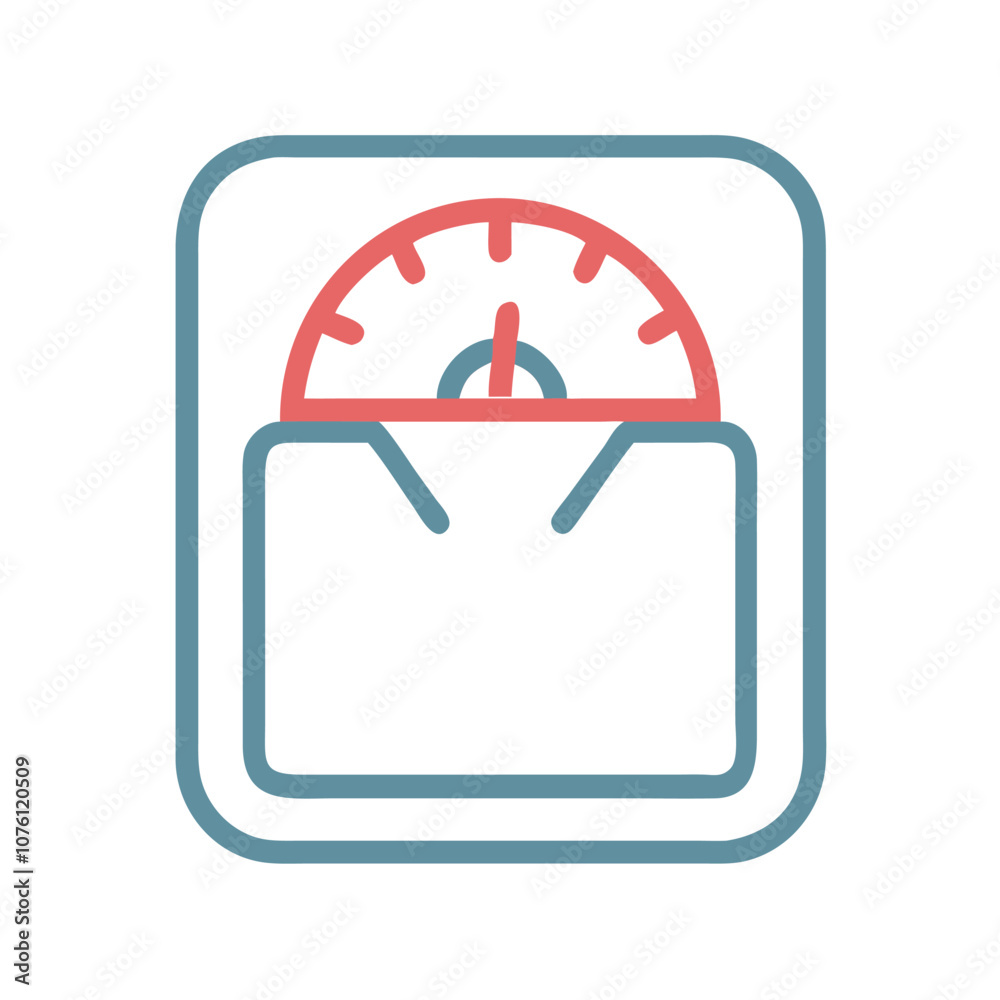 Balance scale icon with dial indicator, Vector illustration of a balance scale with a central dial indicator, symbolizing weight measurement, accuracy, and fairness in a colorful design.
Balance scale icon with dial indicator, Vector illustration of a balance scale with a central dial indicator, symbolizing weight measurement, accuracy, and fairness in a colorful design.