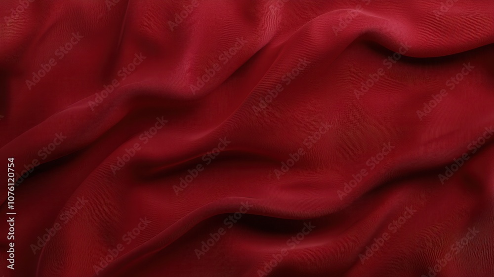 Obraz premium Deep red background, solid color fill, completely smooth and featureless