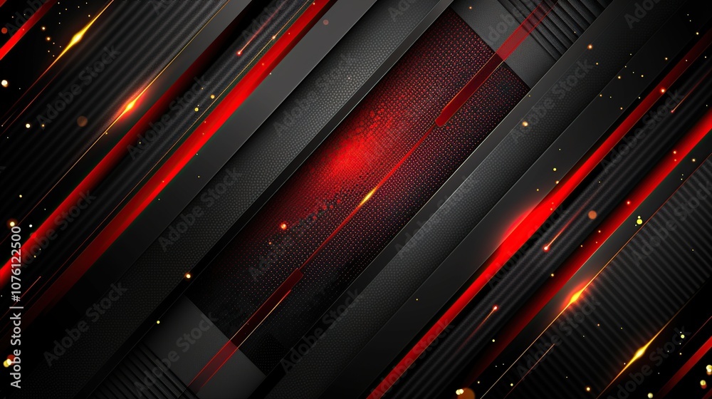 Abstract Red and Black Geometric Design Abstract Red and Black Geometric Design
