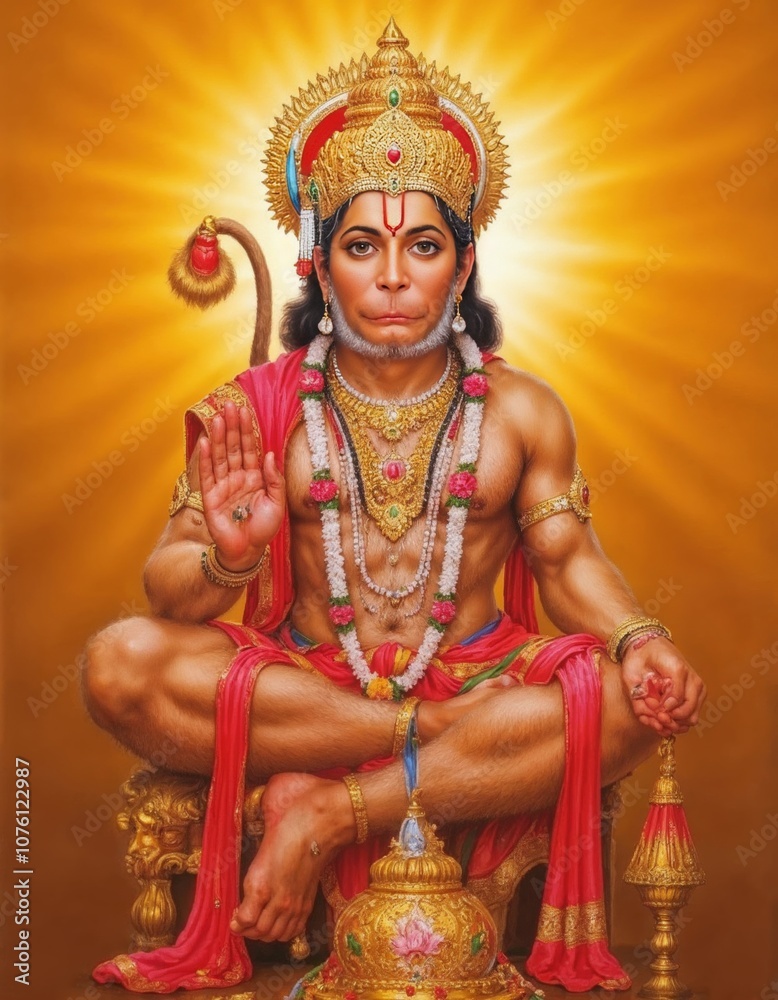 Obraz premium Lord Hanuman, Hanuman jayanti