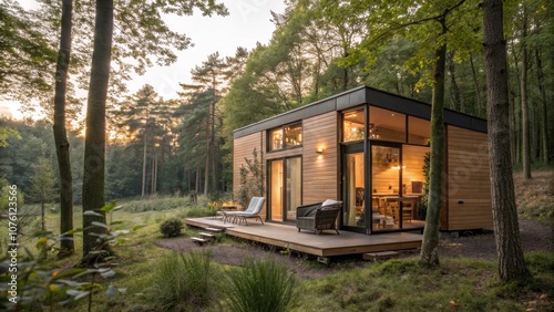Modern Tiny House in the Woods: Sustainable Luxury Off-Grid Living