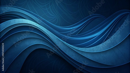 Abstract dark blue curve background
