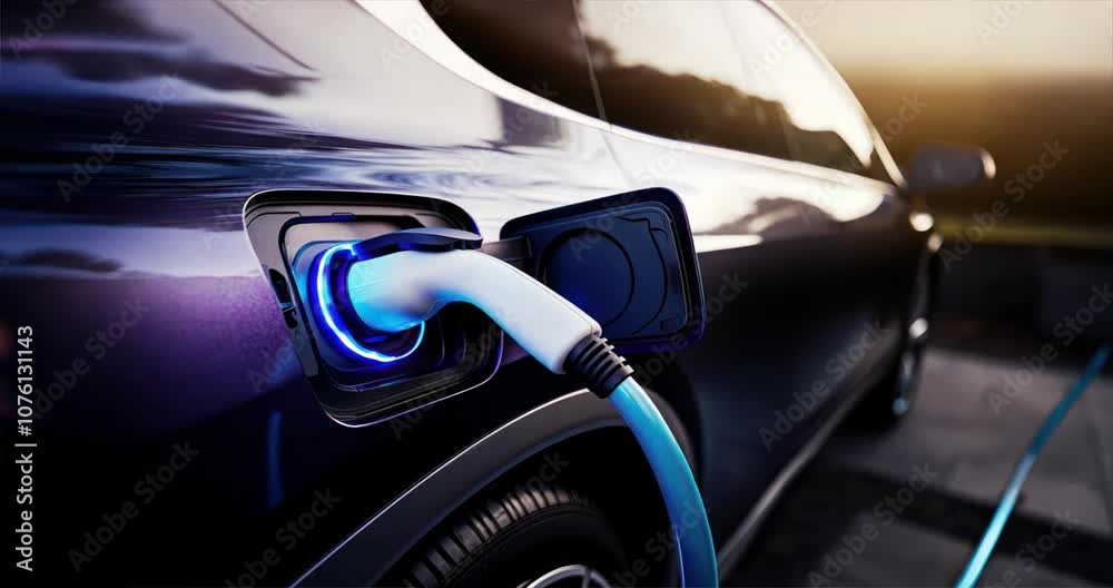 Electric car charging showcasing modern technology and seamless energy transfer, highlighting innovative design and eco friendly transport, electric vehicle, charging station Electric car charging showcasing modern technology and seamless energy transfer, highlighting innovative design and eco friendly transport, electric vehicle, charging station