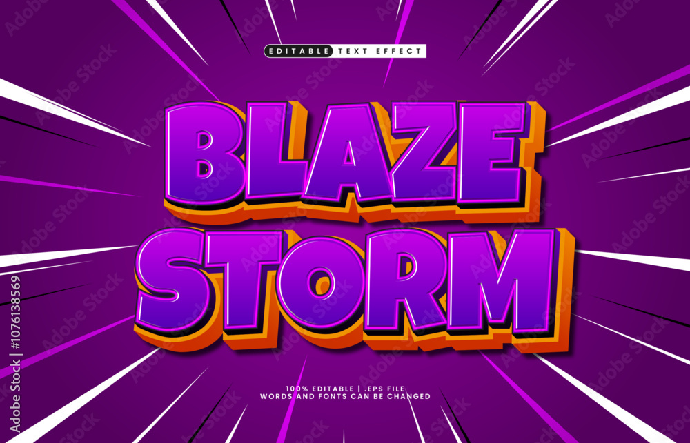 blaze storm editable text effect with a game and play text style blaze storm editable text effect with a game and play text style