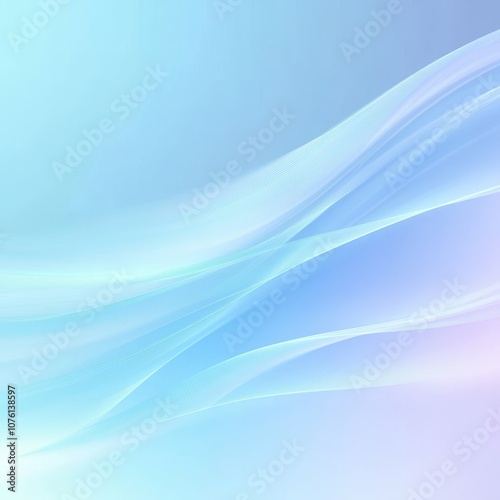 Tranquil Blue Gradient Background with Abstract Lines for Modern Business Presentations