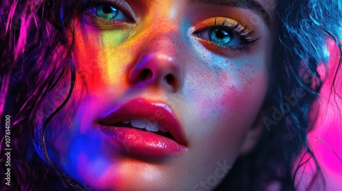 Colorful Portrait of a Woman