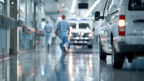 Wallpaper Mural An ambulance siren wails in the distance as hospital staff rush to a patient. Torontodigital.ca