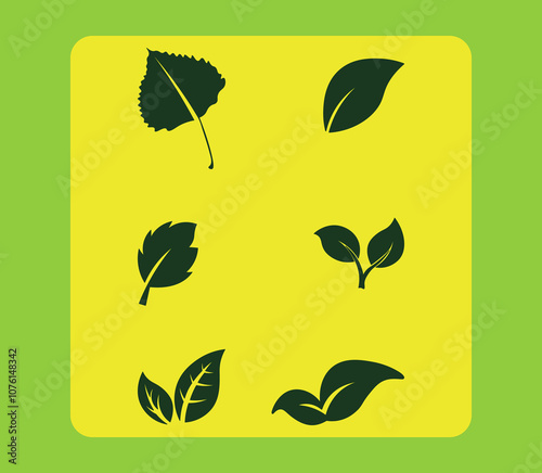 A beautiful set of necessary leaf icons for any projects