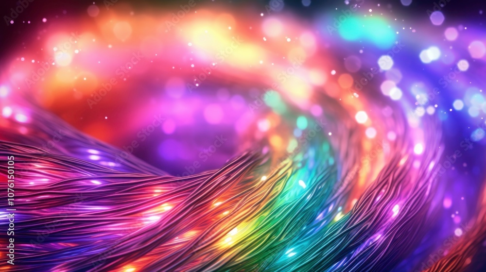 Obraz premium Abstract Rainbow Lights Background