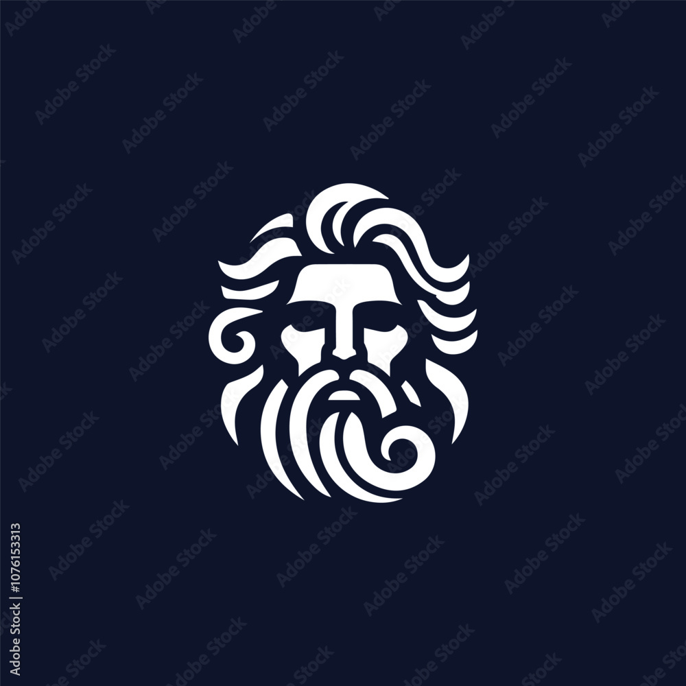 Obraz premium Zeus head logo