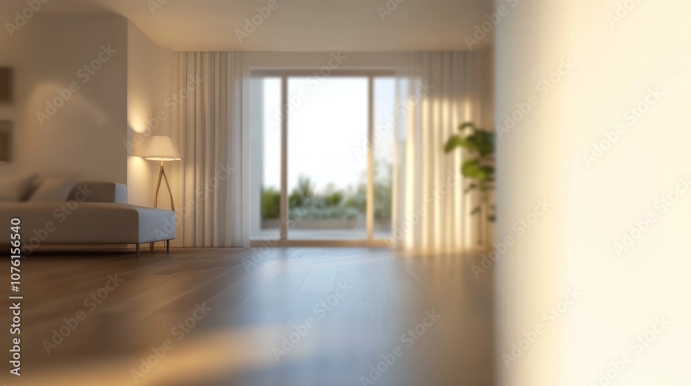 Fototapeta premium interior background, blurry
