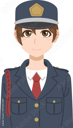 若い女性警備員