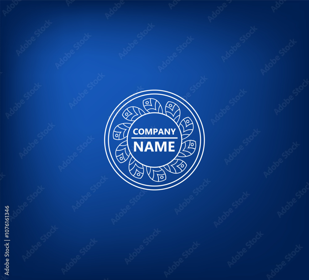 Fototapeta premium a beautiful logo in which the circle