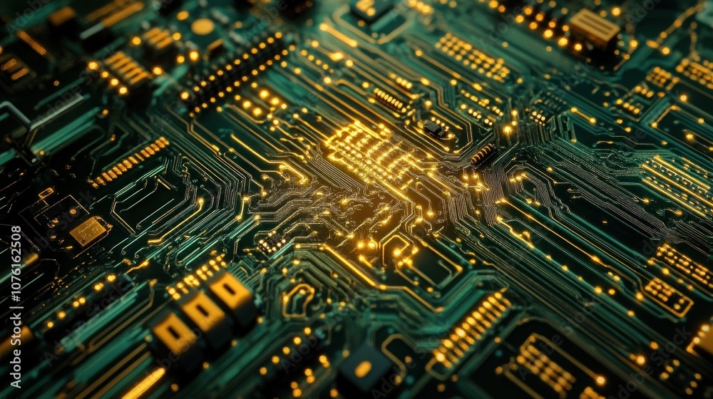 Obraz premium Circuit Board Abstract