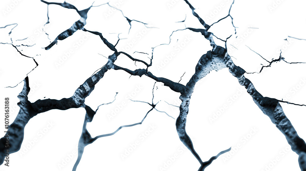 Monochromatic depiction of fractured cellular structure showcasing intricate details and fragility Monochromatic depiction of fractured cellular structure showcasing intricate details and fragility