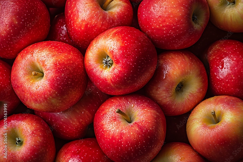 Bunch of bright red apples with natural gloss, isolated on clean white background. Bunch of bright red apples with natural gloss, isolated on clean white background.