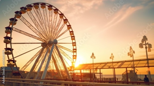 Ferris Wheel Sunset