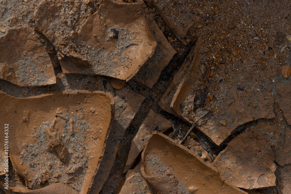 color and textures of Rio Tinto from aerial view color and textures of Rio Tinto from aerial view