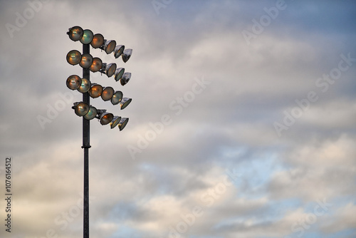 Light Tower of a football stadium photo