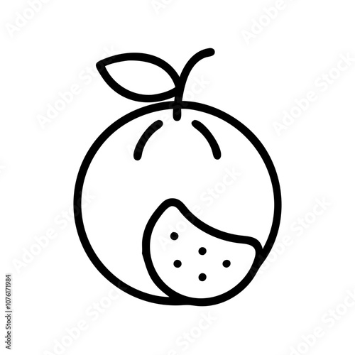 pomelo icon, fruits vector icon - simple vector illustration of a pomelo, in a simple and clean style, suitable for food and health themes. fruits flat illustration.