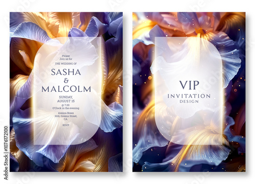 Abstract wedding invitation template, business brochure template, Luxury floral textured flyer design, universal background, versatile vector background, creative brochure template, party invitation