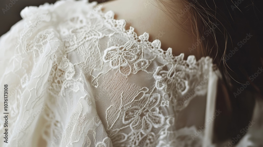 Delicate lace fabric highlights intricate embroidery and fine details, embodying elegance. This soft, lightweight material is ideal for a variety of fashion styles, with ample copy space. Delicate lace fabric highlights intricate embroidery and fine details, embodying elegance. This soft, lightweight material is ideal for a variety of fashion styles, with ample copy space.