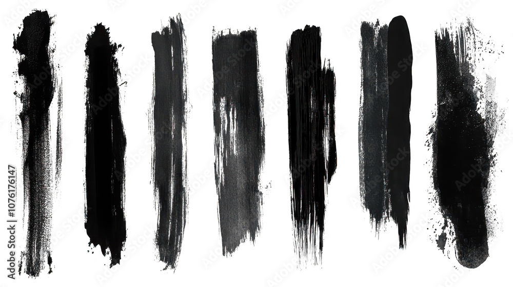 Black and white paint stroke, a monochromatic study of texture artistic expression in photography Black and white paint stroke, a monochromatic study of texture artistic expression in photography