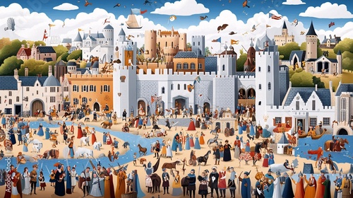 Medieval Festival with Knights and Jousting Activities