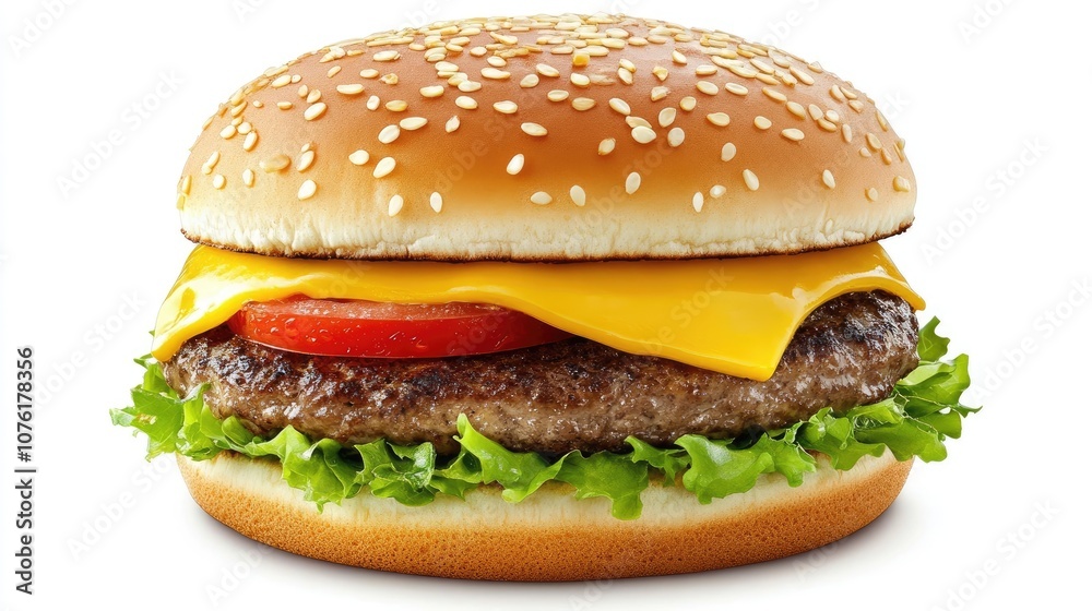 Juicy burger with melted cheese on a fresh bun, beautifully presented, perfect for capturing that delicious burger look. Plenty of space for your design needs. Juicy burger with melted cheese on a fresh bun, beautifully presented, perfect for capturing that delicious burger look. Plenty of space for your design needs.