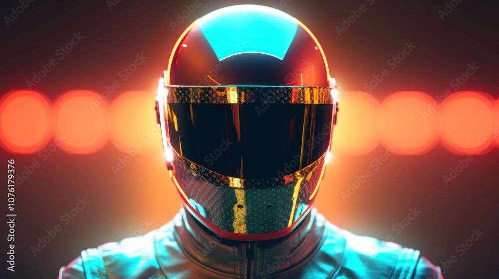 Futuristic Helmet Portrait