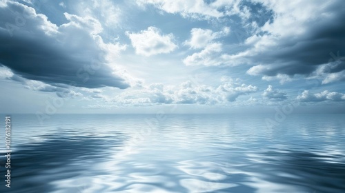 Wallpaper Mural Calm lake with moving water under a cloudy sky, creating a serene atmosphere. This picturesque lake scene invites reflection with its tranquil moving water. Ample copy space available. Torontodigital.ca