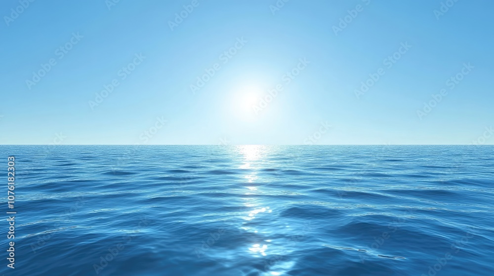 Obraz premium Vibrant and refreshing blue ocean waves create a stunning natural water surface, ideal for background design and backdrop material, offering ample copy space for creativity.