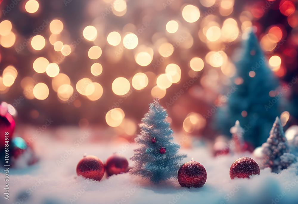 bright christmas scene decoration bright christmas scene decoration