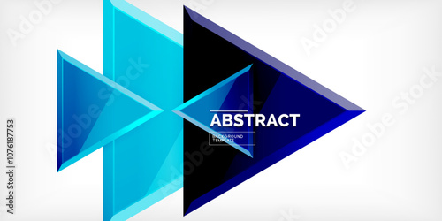 Free Download Abstract background - glossy triangles. Vector Illustration For Wallpaper, Banner, Background, Card, Book Illustration, landing page - GFXLoad