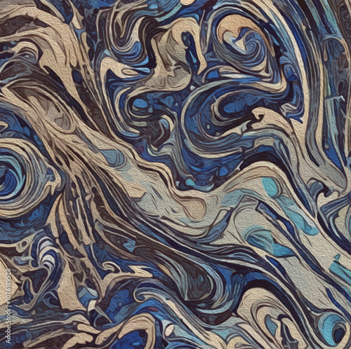 Marble . Oil painting. Pattern for covers, for printing on wall decorations, leaflets.