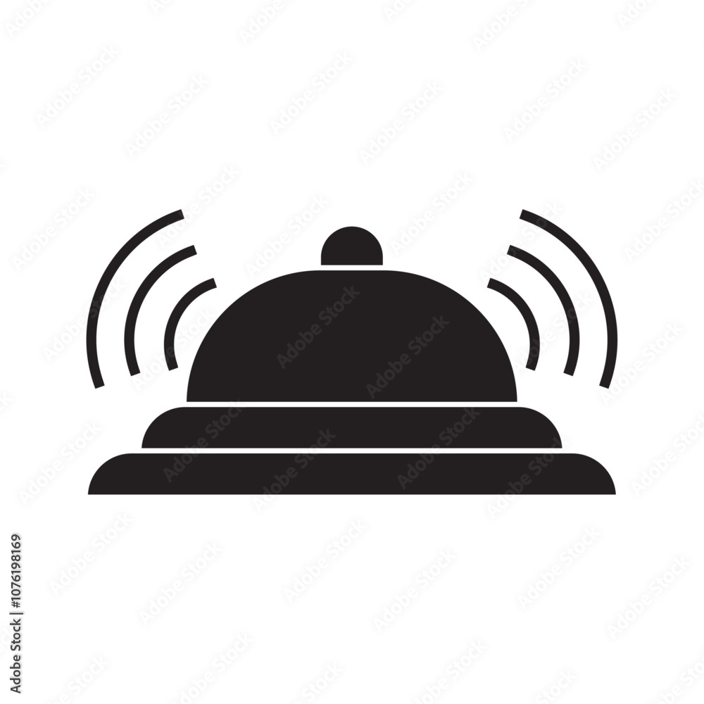 guest bell flat icon vector guest bell flat icon vector