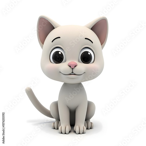 Cute Cartoon Kitten