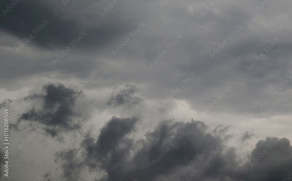 Fototapeta premium Beautiful cloudy sky landscape, rainy morning sky. nature abstract background 