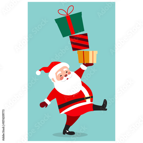 santa claus with gifts vector illustration
santa claus with gift box vector illustration
santa claus with a gift vector illustration