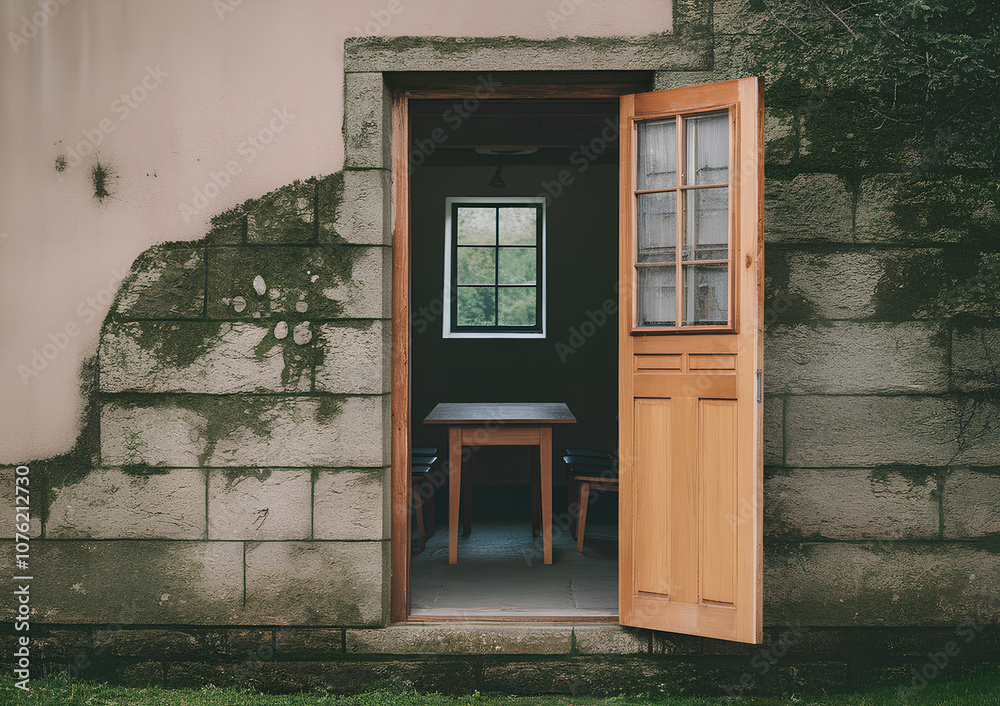 Obraz premium old door in building
