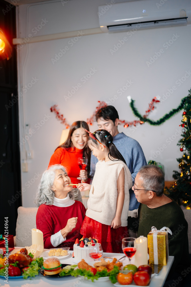 Celebrate Christmas with family in a cozy, festive setting filled with gifts, love, and joy. Celebrate Christmas with family in a cozy, festive setting filled with gifts, love, and joy.