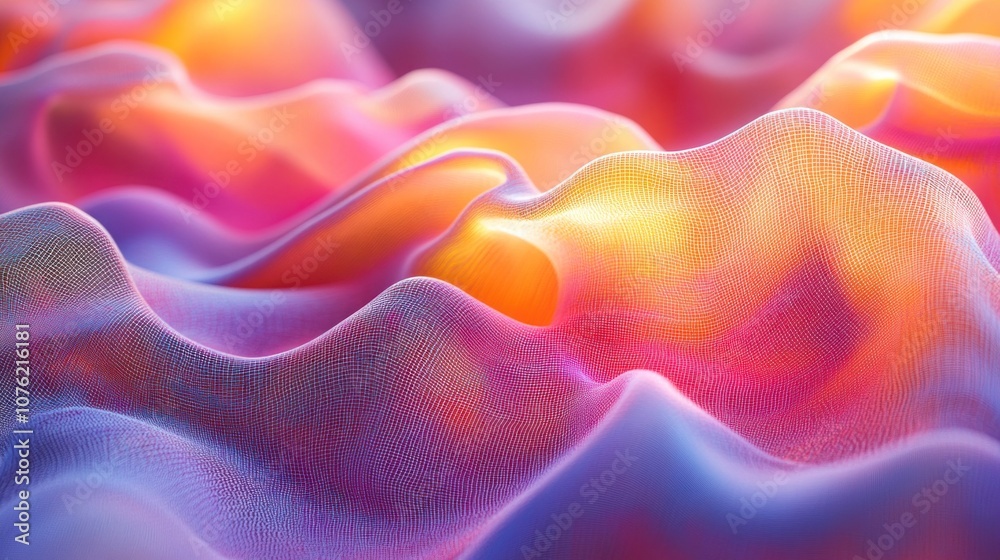 Fototapeta premium Abstract Wavy Fabric Texture
