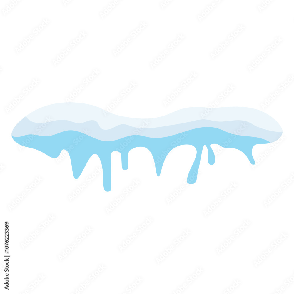 Melting Snow Border Melting Snow Border