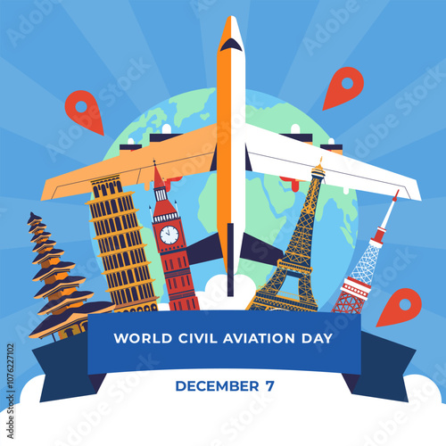 World aviation day poster